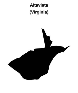 Altavista (Virginia) boş ana hat haritası