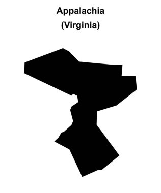 Appalachia (Virginia) boş ana hat haritası