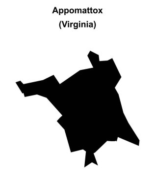 Appomattox (Virginia) boş ana hat haritası