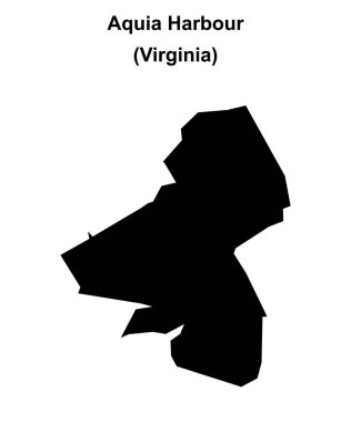 Aquia Limanı (Virginia) boş ana hat haritası