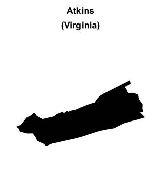 Atkins (Virginia) boş ana hat haritası