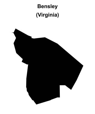 Bensley (Virginia) boş ana hat haritası
