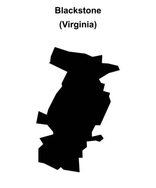 Blackstone (Virginia) boş ana hat haritası