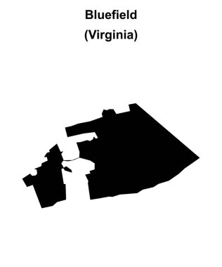 Bluefield (Virginia) boş ana hat haritası
