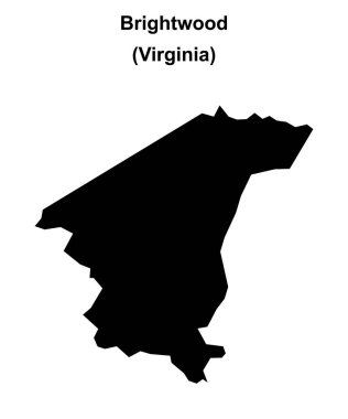 Parlak Tuğla (Virginia) boş ana hat haritası