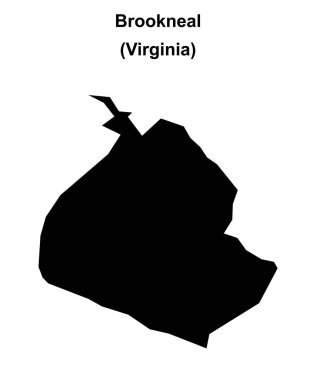 Brookneal (Virginia) boş ana hat haritası