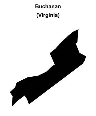 Buchanan (Virginia) boş ana hat haritası