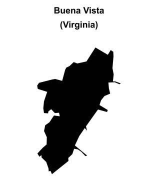 Buena Vista (Virginia) boş ana hat haritası