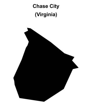 Chase City (Virginia) boş ana hat haritası