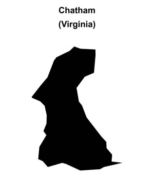 Chatham (Virginia) boş ana hat haritası