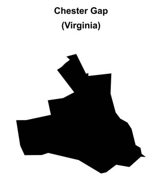 Chester Gap (Virginia) boş ana hat haritası