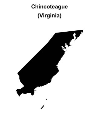 Chincoteague (Virginia) boş ana hat haritası