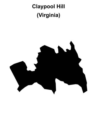 Claypool Tepesi (Virginia) boş ana hat haritası