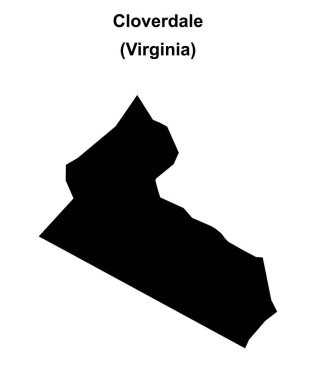 Cloverdale (Virginia) boş ana hat haritası