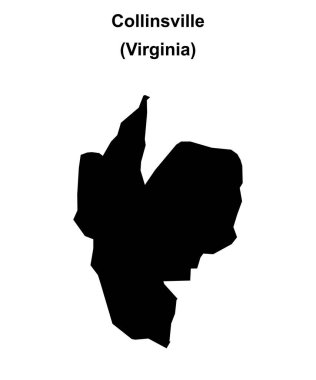Collinsville (Virginia) boş ana hat haritası