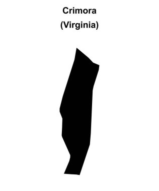 Crimora (Virginia) boş ana hat haritası