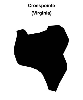 Crosspointe (Virginia) boş ana hat haritası