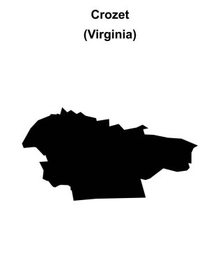 Crozet (Virginia) boş ana hat haritası