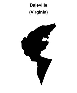 Daleville (Virginia) boş ana hat haritası