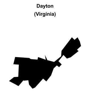 Dayton (Virginia) boş ana hat haritası