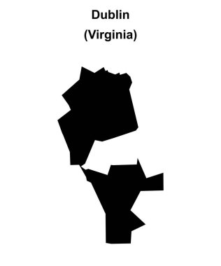 Dublin (Virginia) boş ana hat haritası