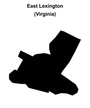 Doğu Lexington (Virginia) boş ana hat haritası