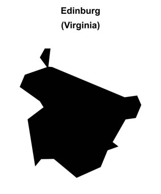 Edinburg (Virginia) boş ana hat haritası