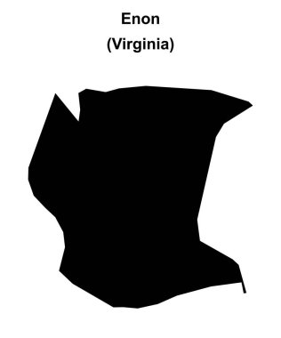 Enon (Virginia) boş ana hat haritası