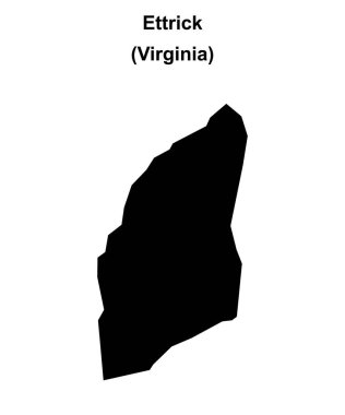 Ettrick (Virginia) boş ana hat haritası