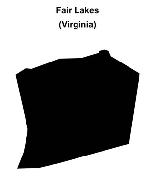 Fair Lakes (Virginia) boş ana hat haritası