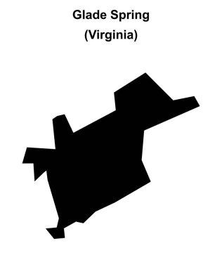 Glade Spring (Virginia) boş ana hat haritası