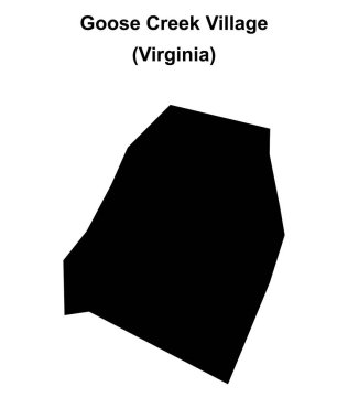 Goose Creek Köyü (Virginia) boş ana hat haritası