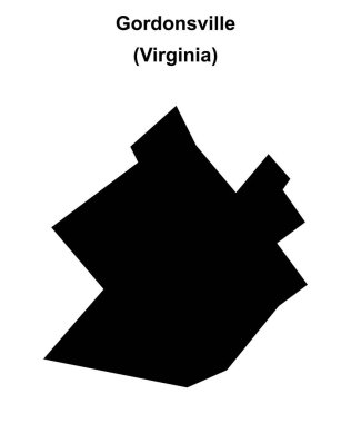 Gordonsville (Virginia) boş ana hat haritası