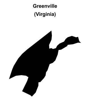 Greenville (Virginia) boş ana hat haritası