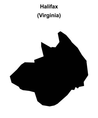Halifax (Virginia) boş ana hat haritası