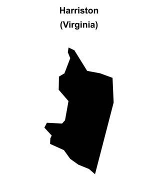 Harriston (Virginia) boş ana hat haritası