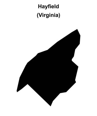 Hayfield (Virginia) boş ana hat haritası