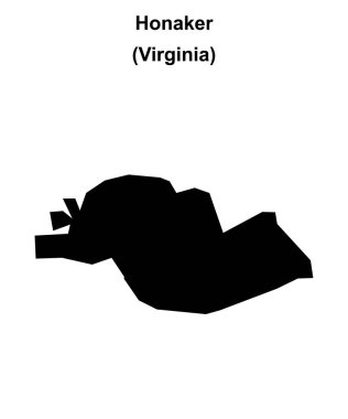 Honaker (Virginia) boş ana hat haritası