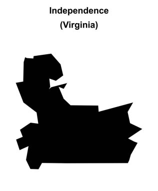 Bağımsızlık (Virginia) boş ana hat haritası