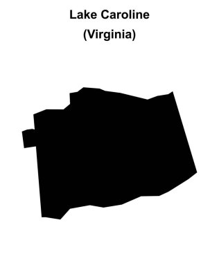 Caroline Gölü (Virginia) boş ana hat haritası