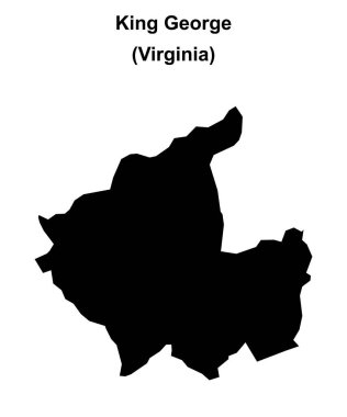 Kral George (Virginia) boş ana hat haritası