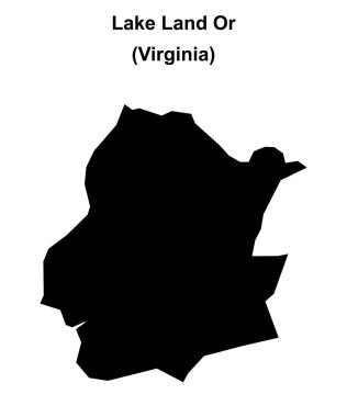 Göl Toprakları ya da (Virginia) boş ana hat haritası