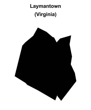 Laymantown (Virginia) boş ana hat haritası