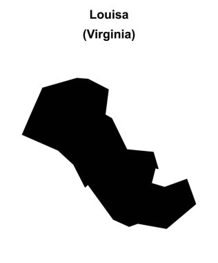 Louisa (Virginia) boş ana hat haritası
