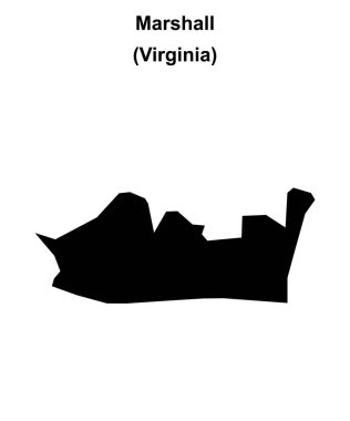 Marshall (Virginia) boş ana hat haritası