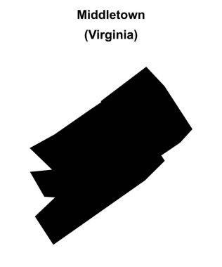 Middletown (Virginia) boş ana hat haritası