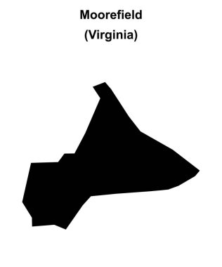 Moorefield (Virginia) boş ana hat haritası