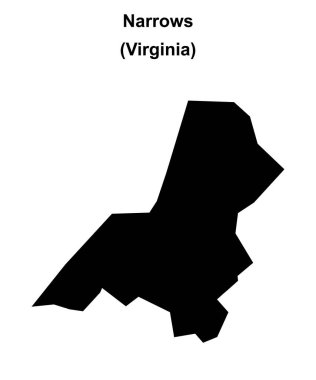 Dar (Virginia) boş ana hat haritası