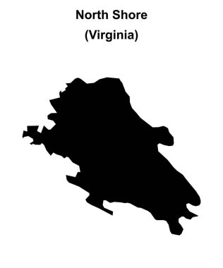 Kuzey Kıyısı (Virginia) boş ana hat haritası