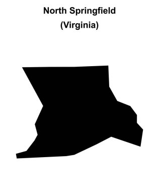 Kuzey Springfield (Virginia) boş ana hat haritası